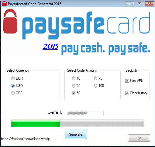 Paysafecard pin codes free